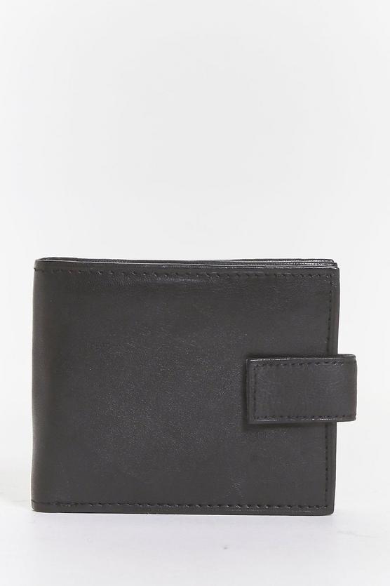 Real Leather Black Wallet